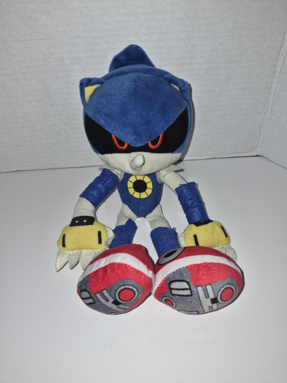 Rare Metal Sonic The Hedgehog Toy Plush 12"
